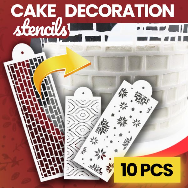 Cake decor stencils – Šablóny na ozdobu torty (10 kusov)