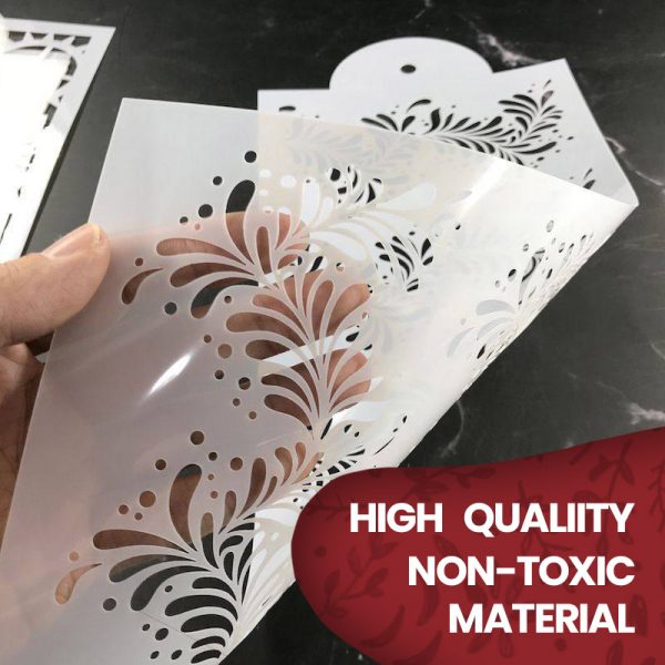 Cake decor stencils – Šablóny na ozdobu torty (10 kusov) slider