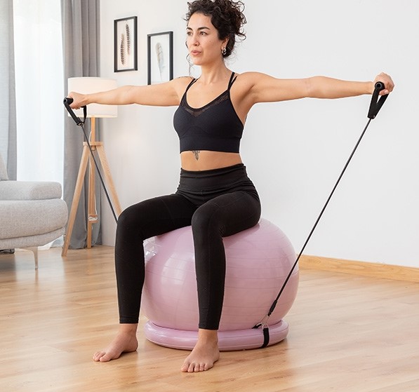 Yoga exercise ball – Cvičebná lopta na jogu
