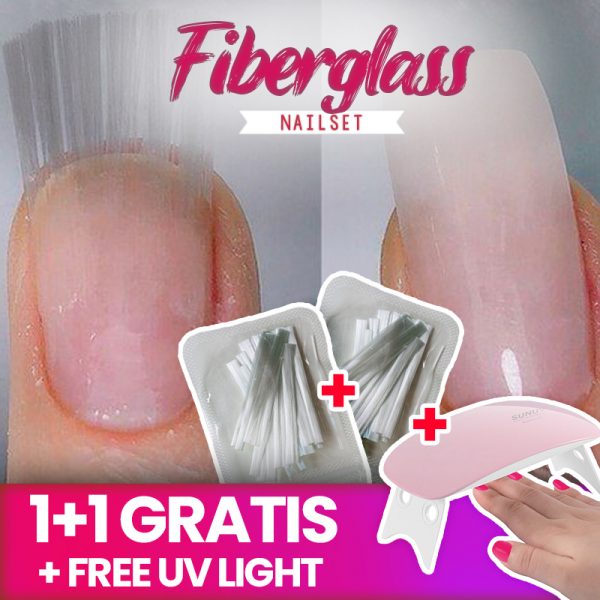 Nailpro – Fiberglass sada na nechty [1+1 GRATIS + UV svetlo]