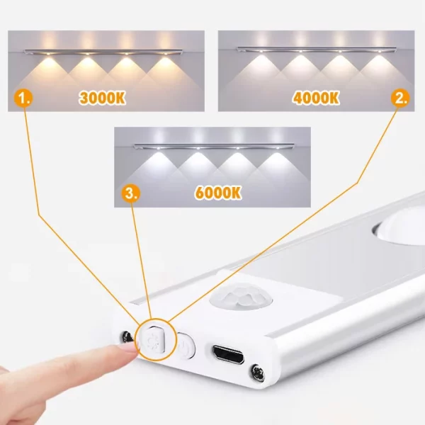 LED svetlo do skrinky na svetelný senzor slider