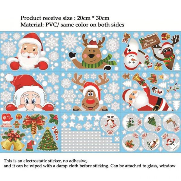 Christmas stickers -Vianočné statické nálepky slider